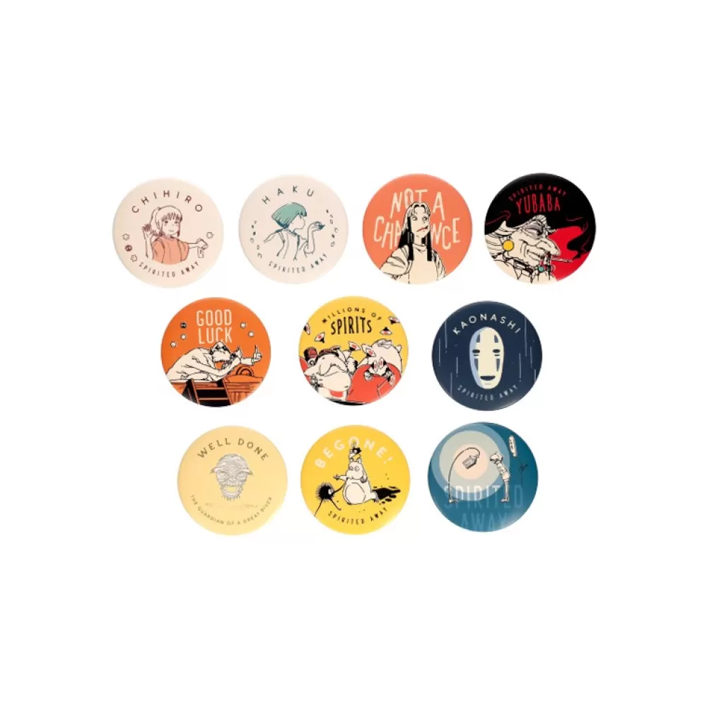 Best Assortiment De 10 Badges Anniversaire Chihiro - Le Voyage De Chihiro Badges