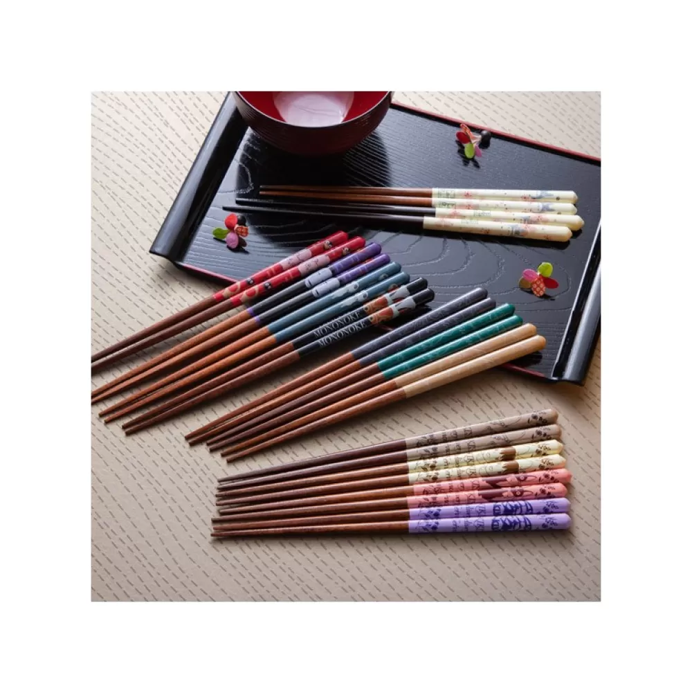 Discount Baguettes Laquees 21Cm No Face & Lanternes - Le Voyage De Chihiro Cuisine Et Table