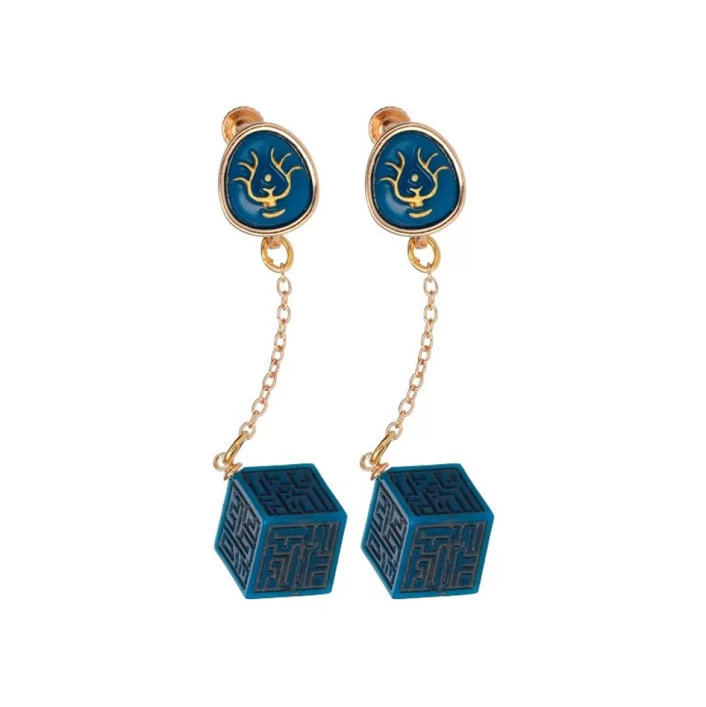 Flash Sale Bijou Boucle D'Oreilles A Clips Cristal Volucite Et Monolithe - Le Ch Bijoux