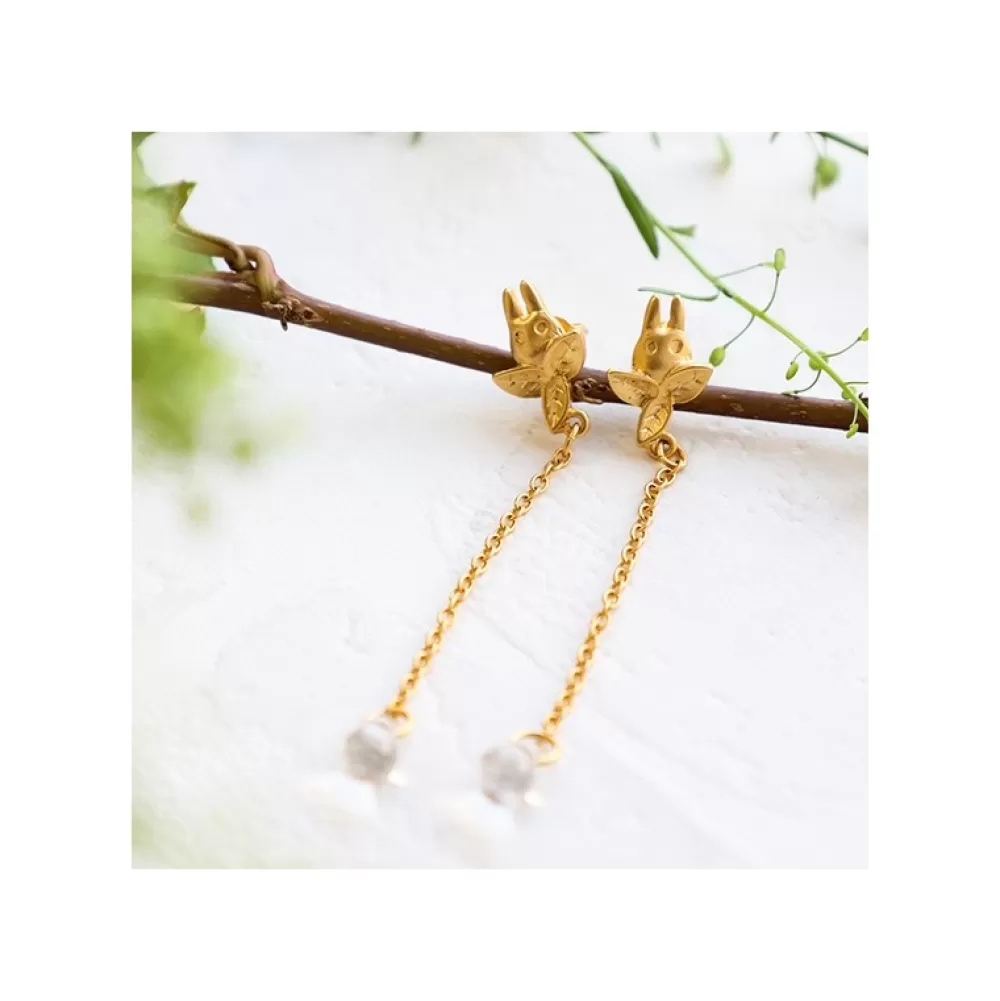 Best Bijou Boucle D'Oreilles Totoro Blanc Goutte - Mon Voisin Totoro Bijoux
