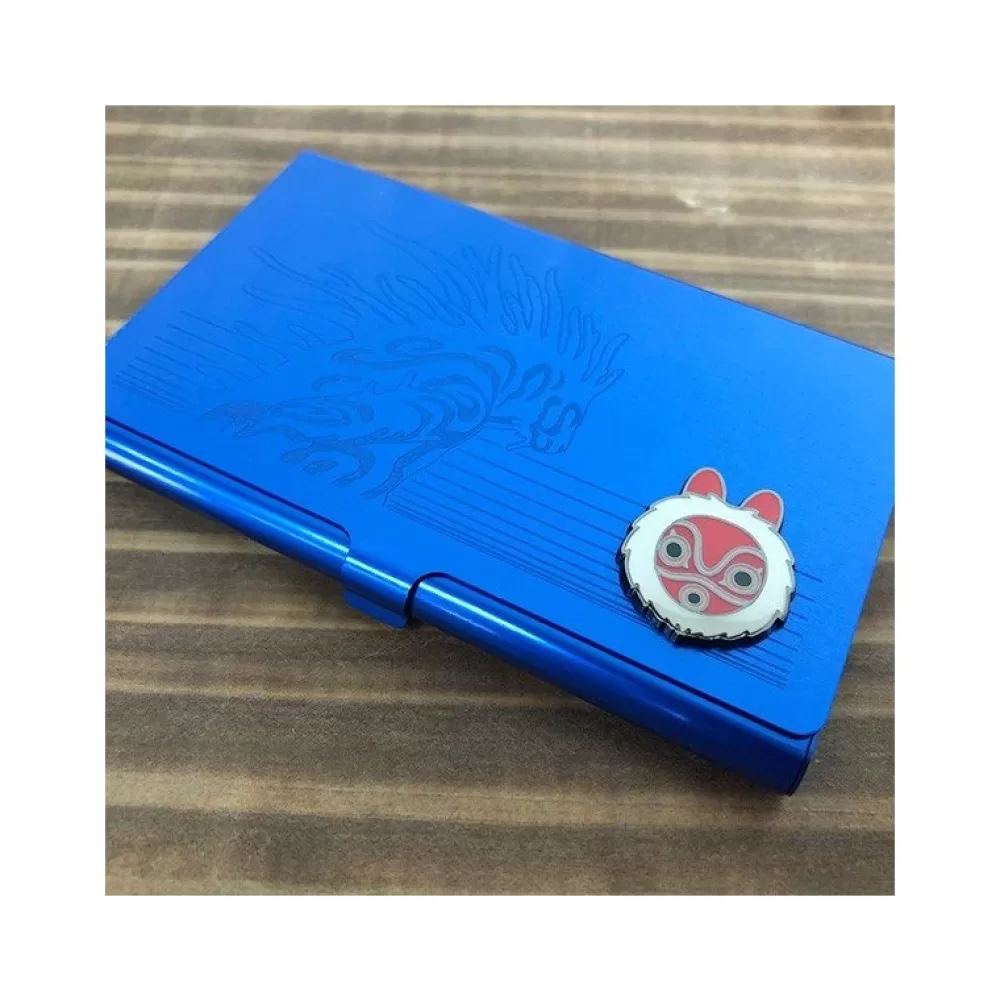 New Boite Metal Carte De Visite Bleue Esprit De La Foret - Princesse Mono Accessoires