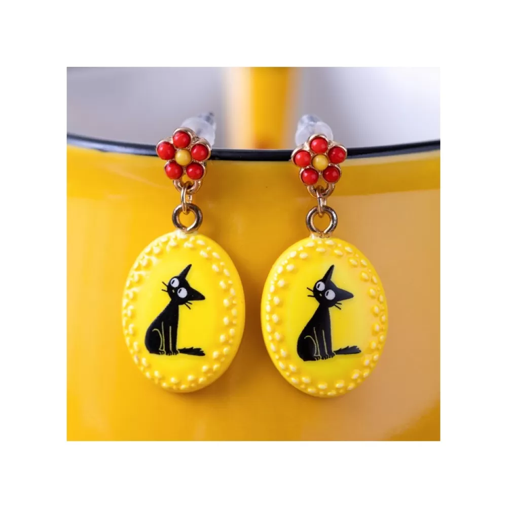 Best Sale Boucles D'Oreilles Fantaisie Jaunes Jiji - Kiki La Petite Sorciere Bijoux