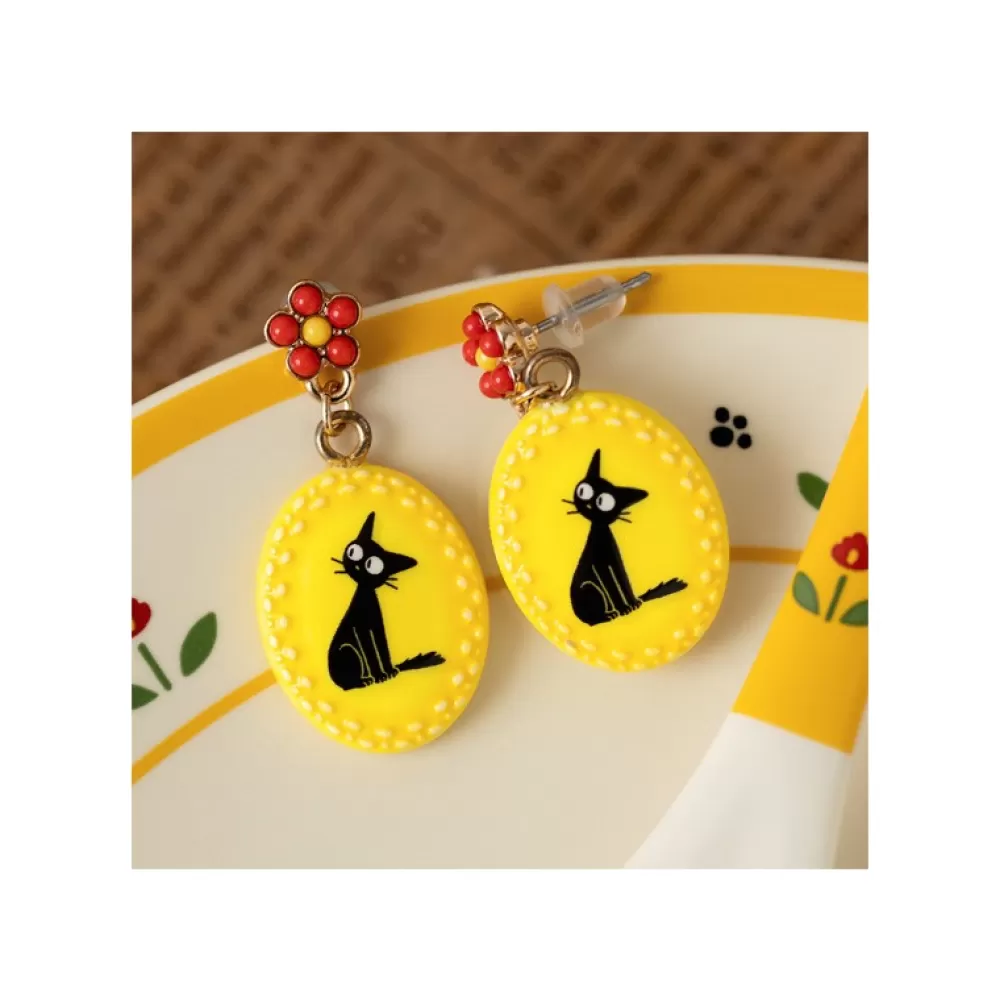 Best Sale Boucles D'Oreilles Fantaisie Jaunes Jiji - Kiki La Petite Sorciere Bijoux