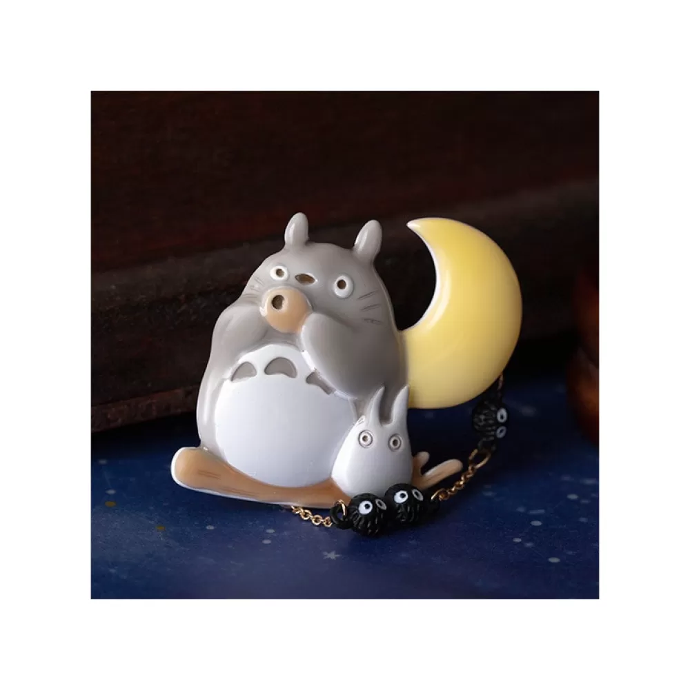 Flash Sale Broche Totoro Ocarina Sous La Lune - Mon Voisin Totoro Pins