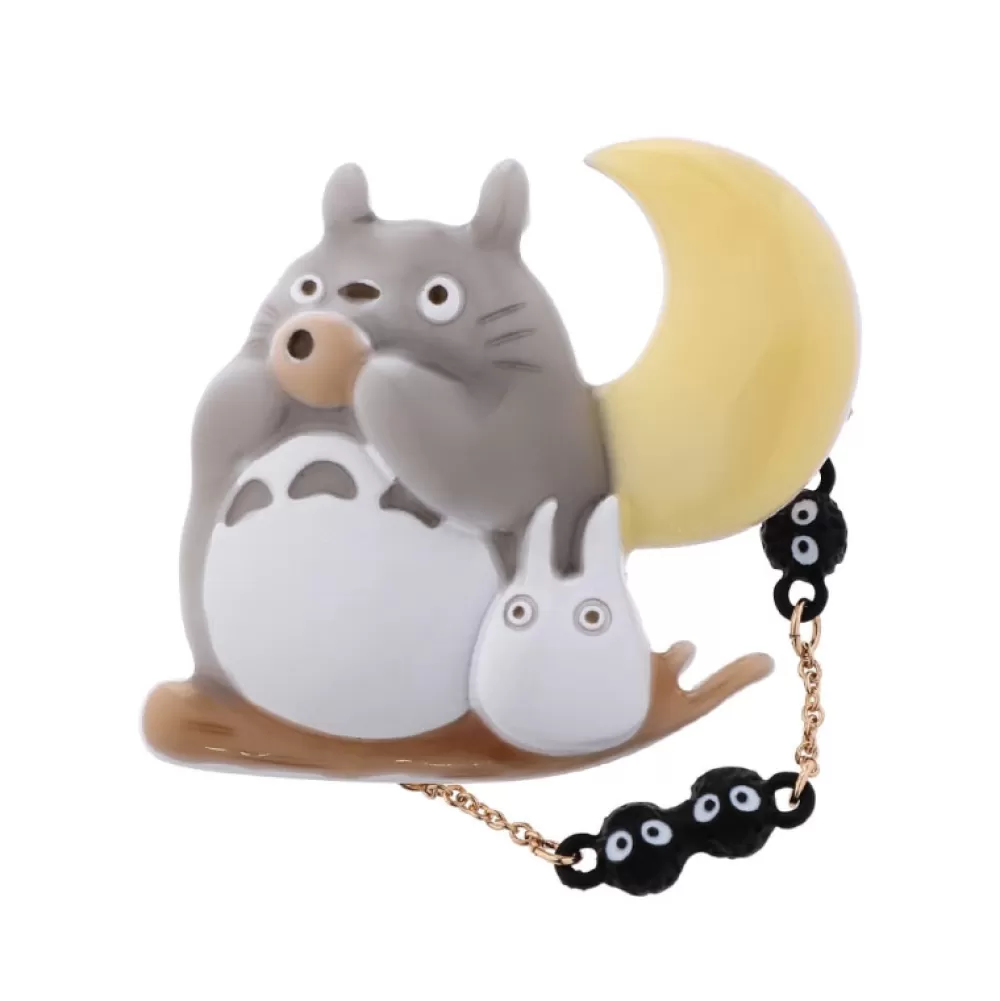Flash Sale Broche Totoro Ocarina Sous La Lune - Mon Voisin Totoro Pins