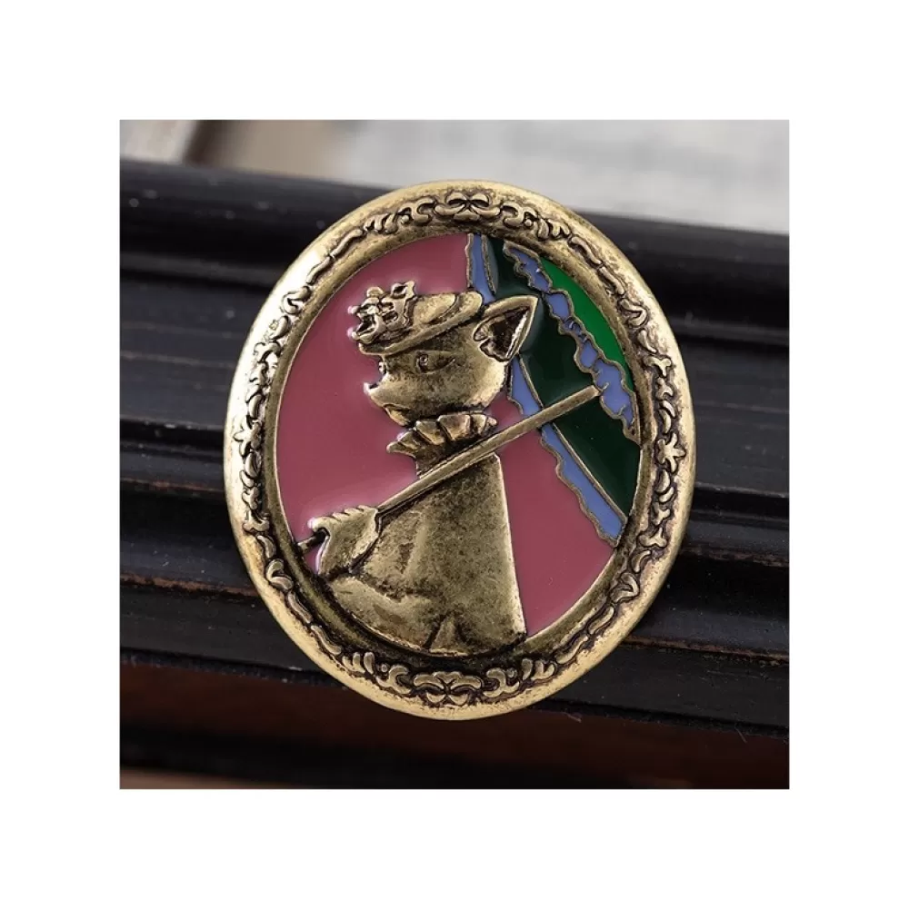 New Broche Vintage Louise - Le Royaume Des Chats Pins