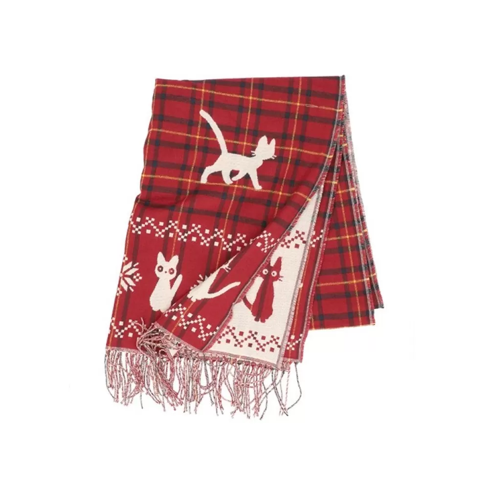 Hot Etole Avec Accroche Jiji Motifs A Carreaux - Kiki La Petite Sorciere Textile