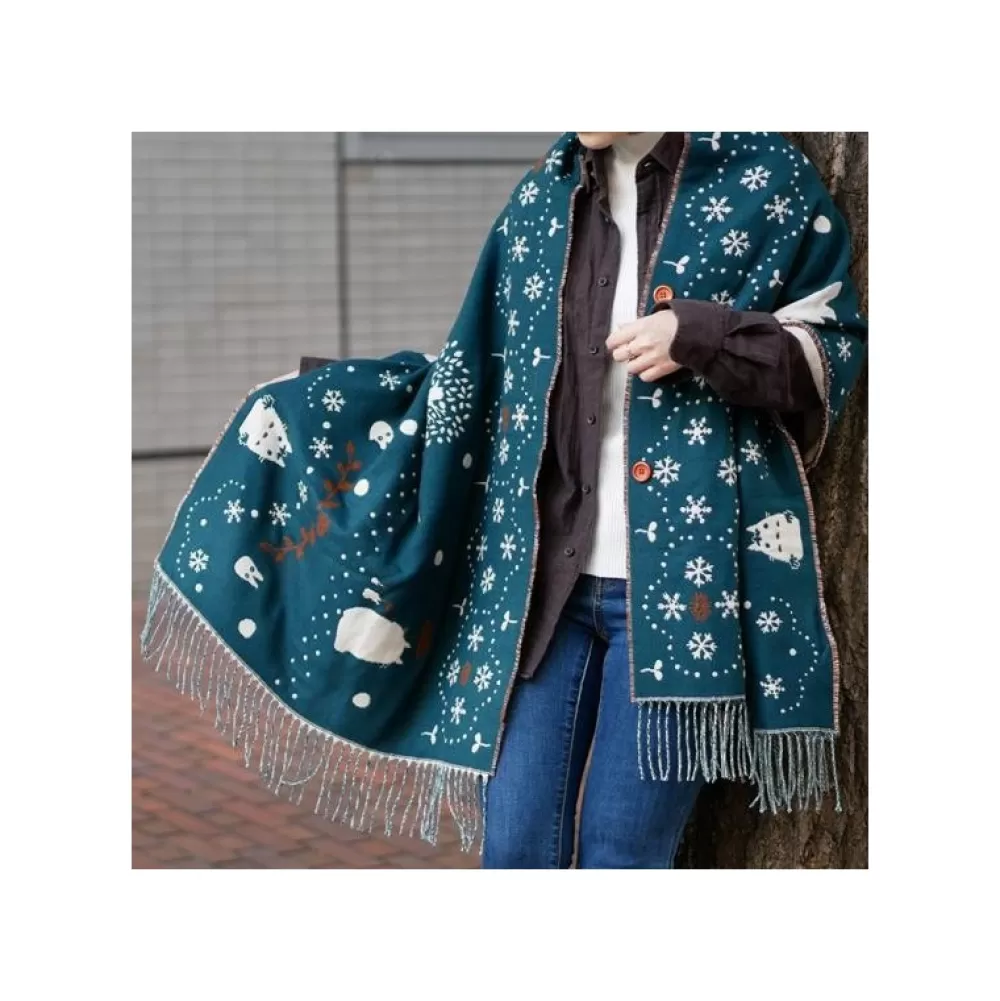 Flash Sale Etole Avec Boutons Totoro Dans La Neige - Mon Voisin Totoro Textile