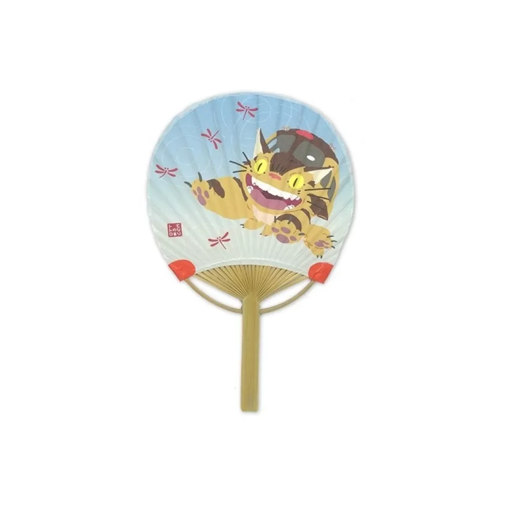 Best Sale Eventail Japonais Bambou Chatbus Et Libellule - Mon Voisin Totoro Accessoires
