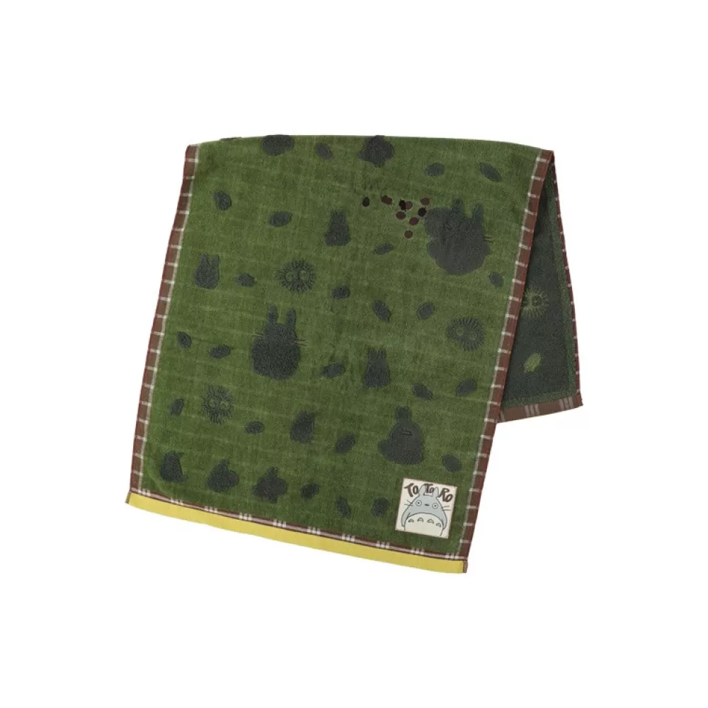 Best Grande Serviette Vert Automne 60X120 Cm - Mon Voisin Totoro Linge De Maison