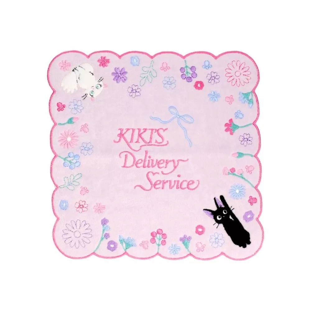 New Mini Serviette Jiji Et Lily 25X25Cm - Kiki La Petite Sorciere Linge De Maison