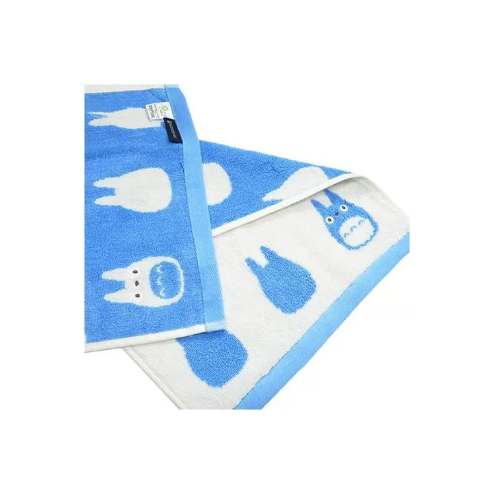 Best Sale Mini Serviette Motif Totoro Bleu - Mon Voisin Totoro Linge De Maison