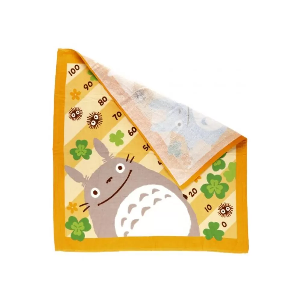Clearance Plaid Totoro Trefles 90X90 Cm - Mon Voisin Totoro Linge De Maison