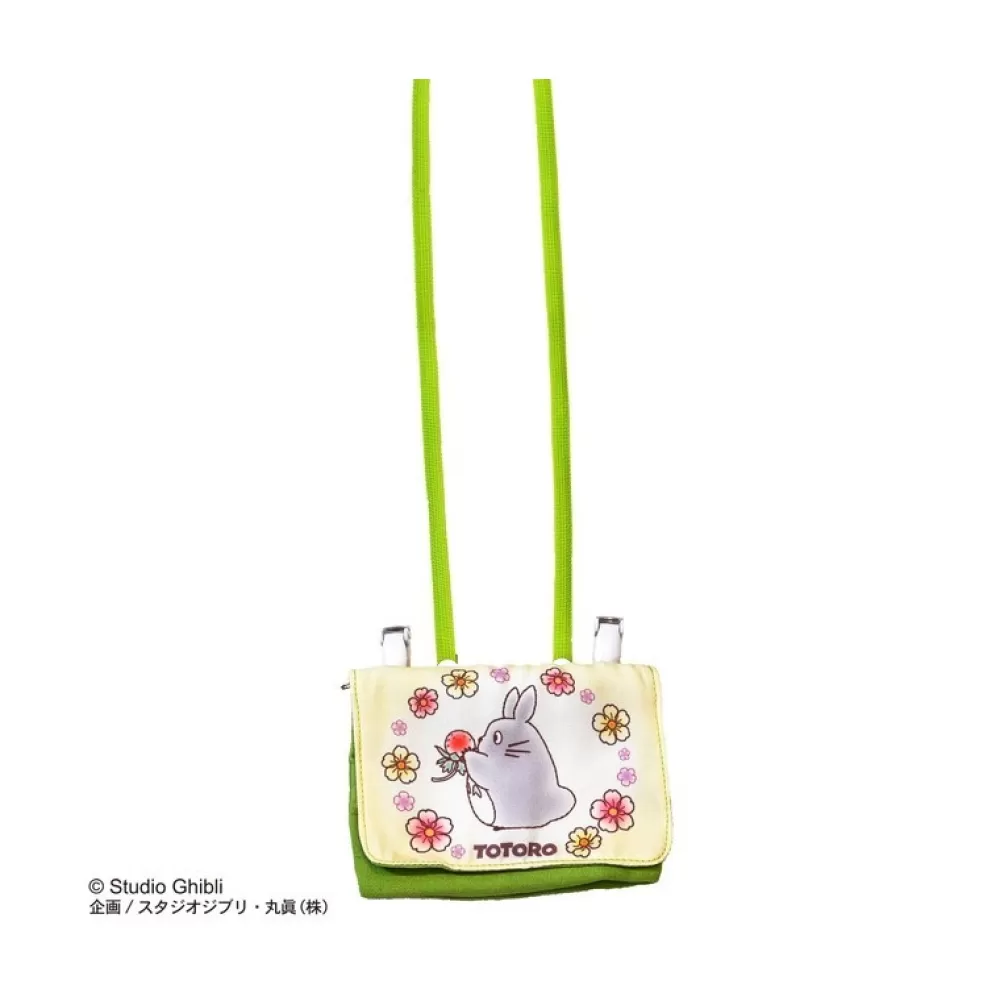 New Pochette Totoro Fleurs 11X14,5X3 Cm - Mon Voisin Totoro Accessoires