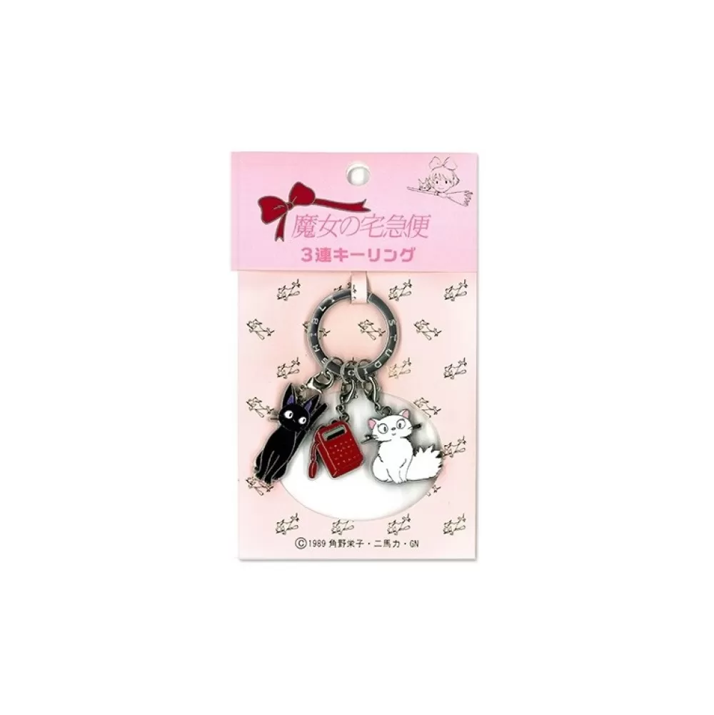 Outlet Porte-clés Metal 3 Personnages Kiki - Kiki La Petite Sorciere Porte-clés
