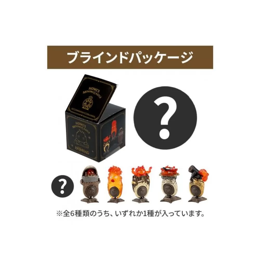 Flash Sale Pose Collection Assort. De 6 Bagues Calcifer - Le Chateau Ambulant Figurines