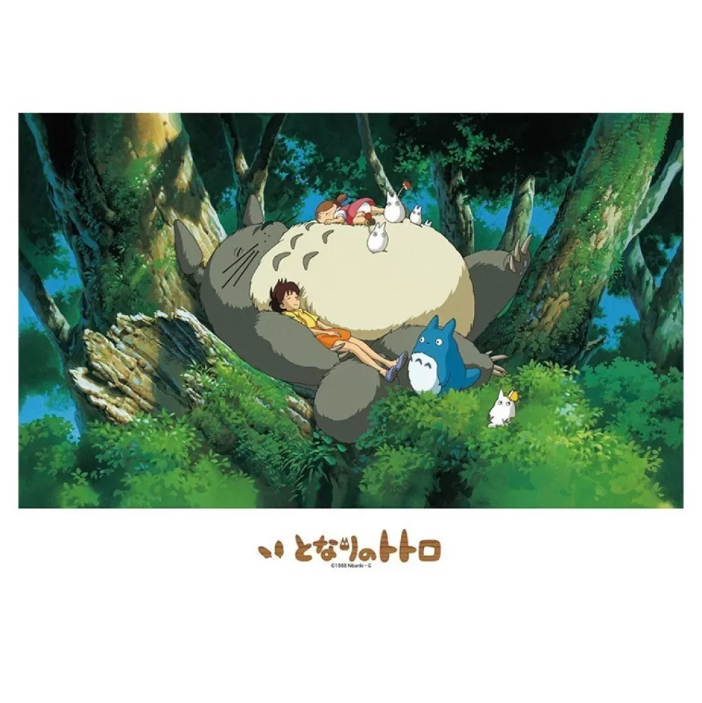 Hot Puzzle Vitrail 500P Une Sieste Avec Totoro - Mon Voisin Totoro Puzzle