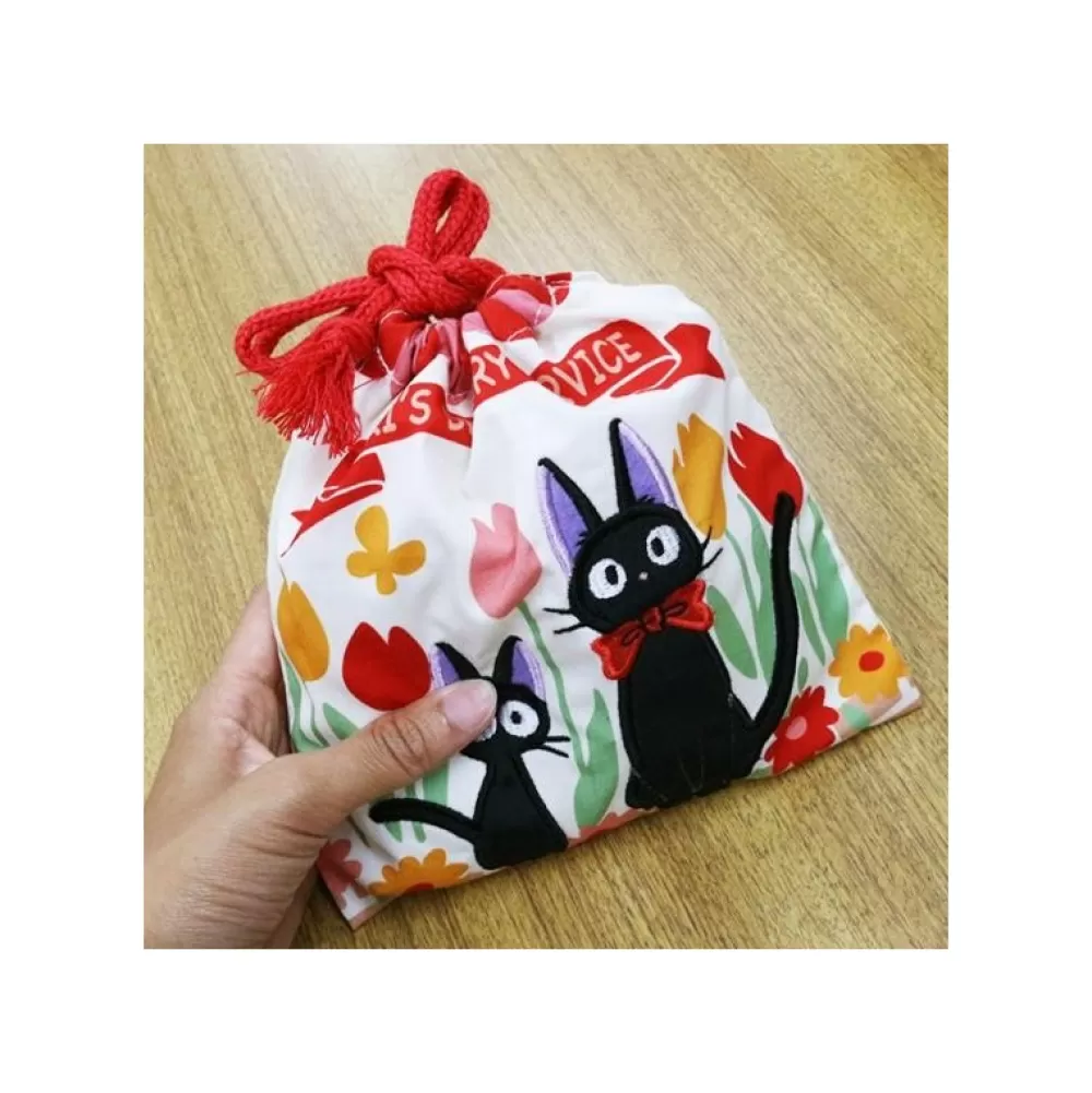 Hot Sacoche A Cordon Jiji Et Chaton 20 X 19 Cm - Kiki La Petite Sorciere Sacs