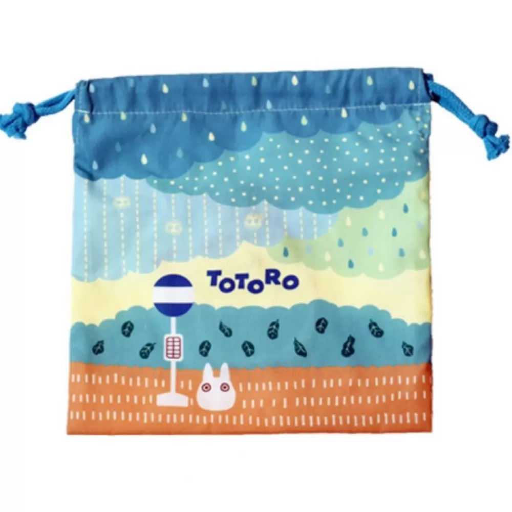 Fashion Sacoche A Cordon Totoro Sous La Pluie 20 X 19 Cm - Mon Voisin Totoro Sacs