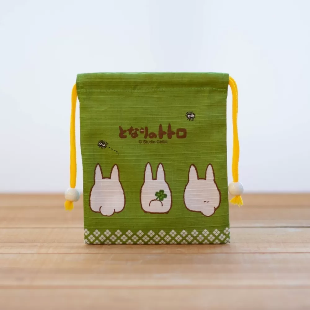 Discount Sacoche Tissu Verte Totoro Blanc - Mon Voisin Totoro Sacs