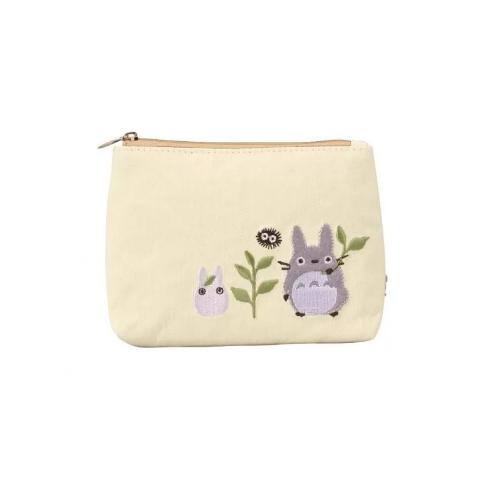 Clearance Sacoche Totoro Gris Et Blanc Prairie 11 X 15 Cm - Mon Voisin Totoro Sacs