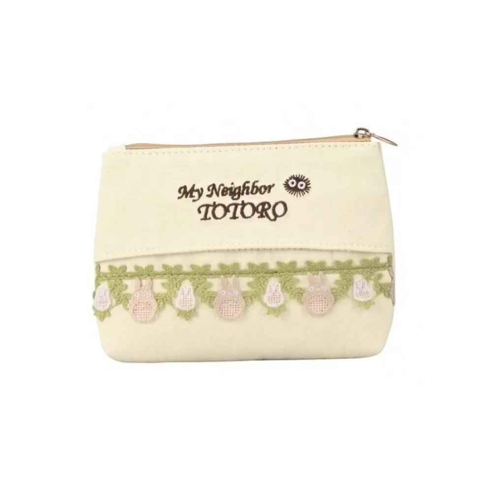 Clearance Sacoche Totoro Gris Et Blanc Prairie 11 X 15 Cm - Mon Voisin Totoro Sacs