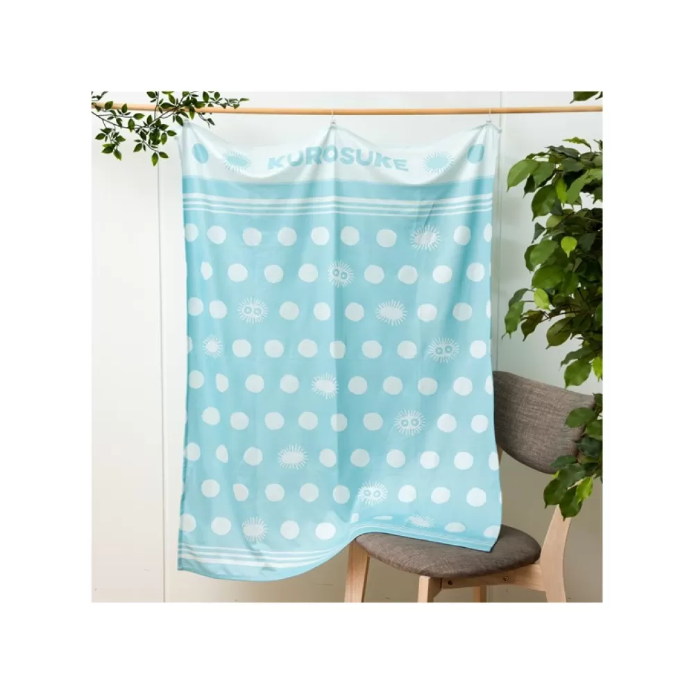 New Serviette De Plage Motifs Noiraude 85 X 115 Cm - Mon Voisin Totoro Linge De Maison