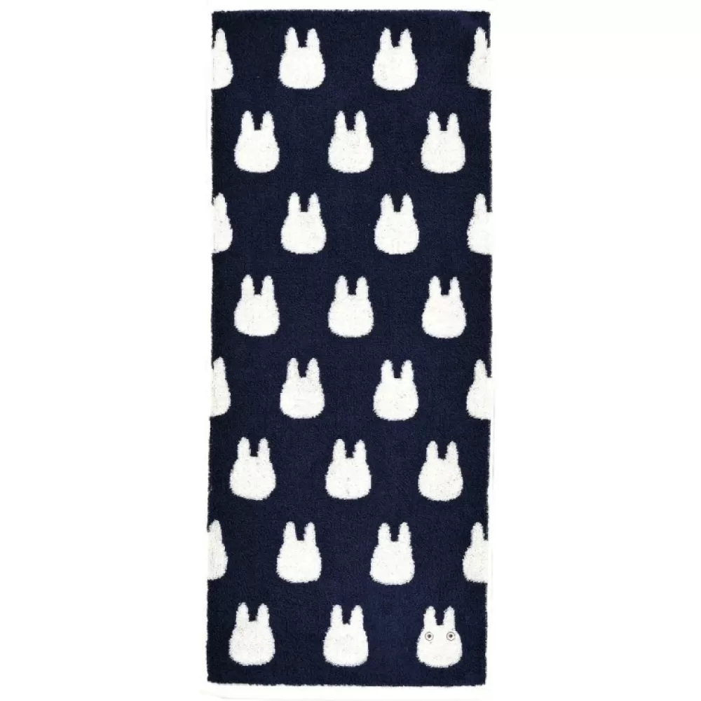 Fashion Serviette Silhouette Totoro Blanc 33X80 Cm - Mon Voisin Totoro Linge De Maison