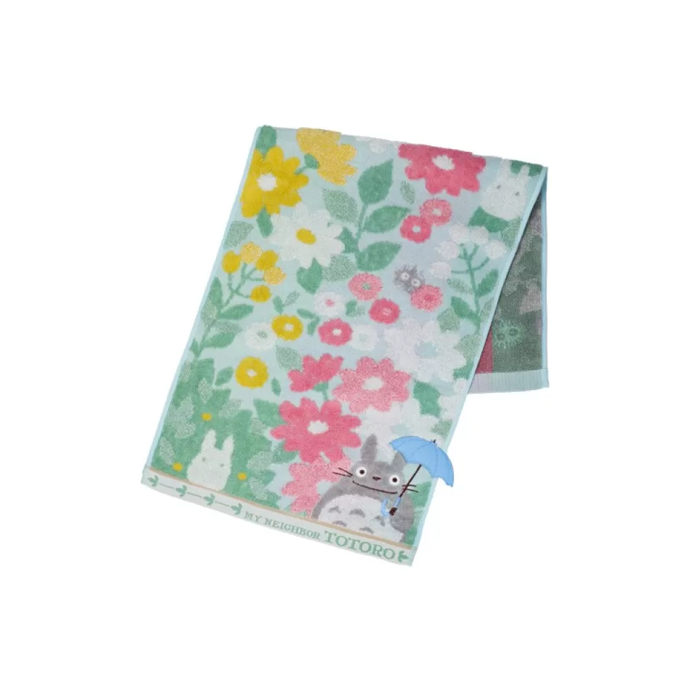 Discount Serviette Totoro Champs De Fleurs 34X80 Cm - Mon Voisin Totoro Linge De Maison