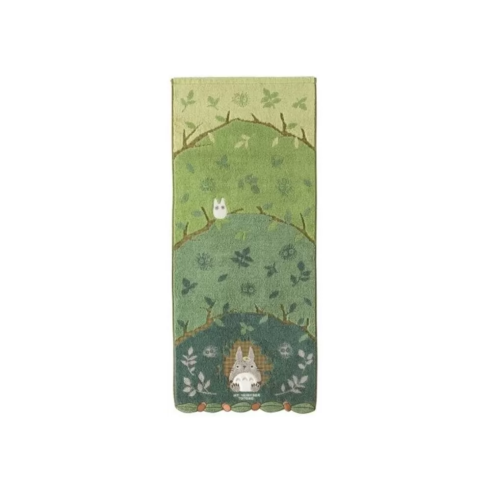 New Serviette Totoro Se Cachant Dans Les Arbres 34X80Cm - Mon Voisin Toto Linge De Maison