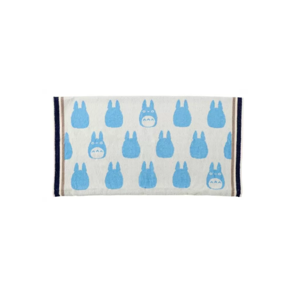 Discount Taie D'Oreiller Silhouette Totoro Bleu - Mon Voisin Totoro Linge De Maison