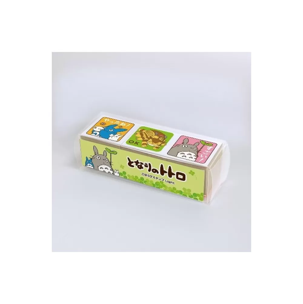 New Tampons Cubes En Bois Totoro Et Chatbus - Mon Voisin Totoro Petit Matériel