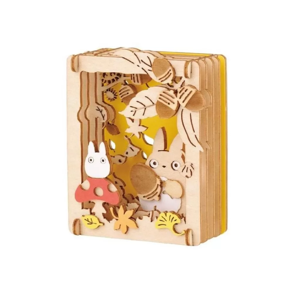 New Theatre De Papier Style Bois Totoro Champignon - Mon Voisin Totoro Loisirs Créatifs
