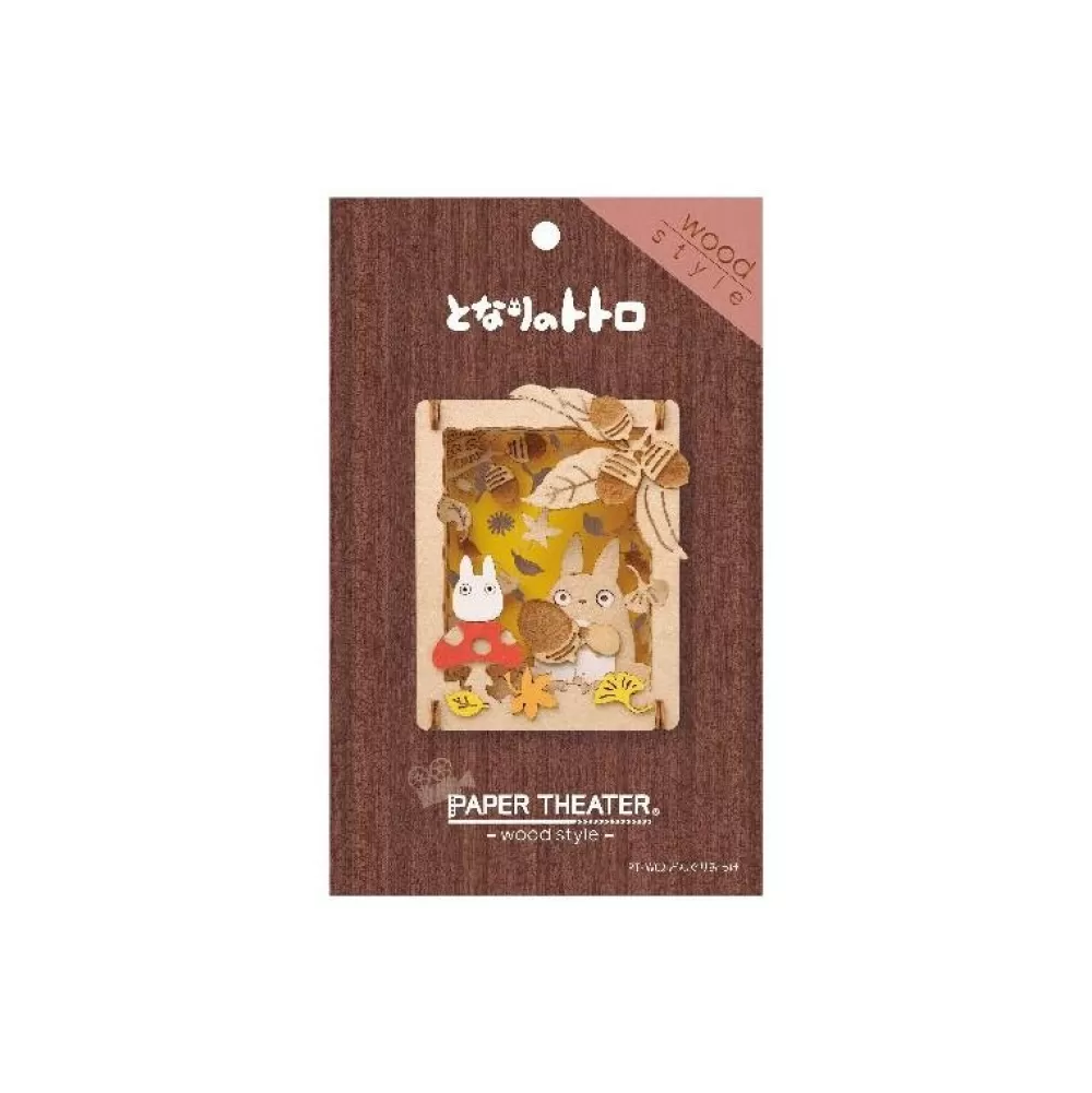 New Theatre De Papier Style Bois Totoro Champignon - Mon Voisin Totoro Loisirs Créatifs