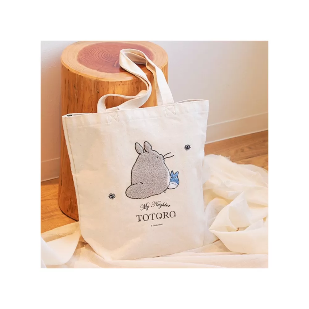 Best Sale Tote Bag Brode Totoro S'En Va - Mon Voisin Totoro Sacs