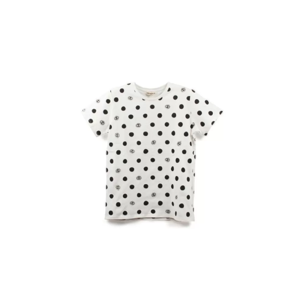 Best T-Shirts Totoro Noiraudes Dots Blanc M (Femme) - Mon Voisin Totoro Textile